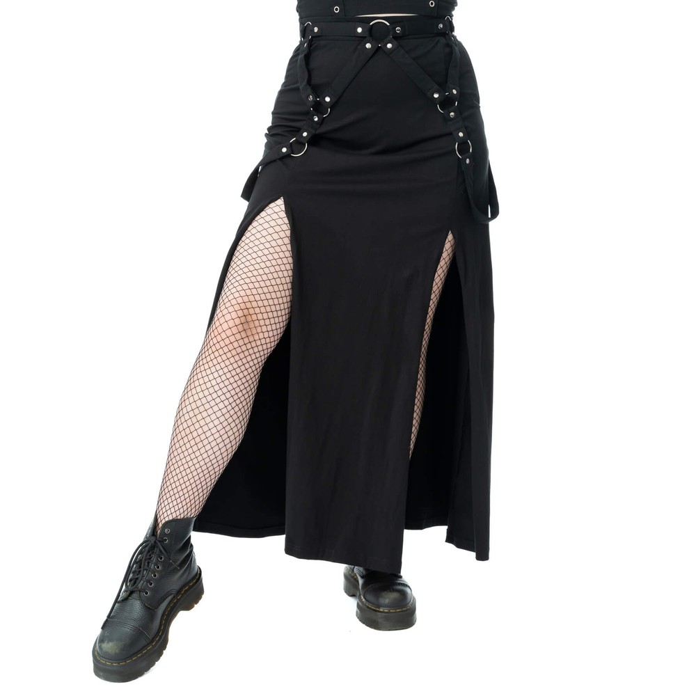 Poizen Industries - Amaranth Long skirt - Black